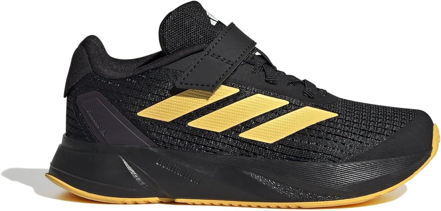 imageadidas Kids Duramo SL Elastic Lace SneakerBlackSparkZero Metallic