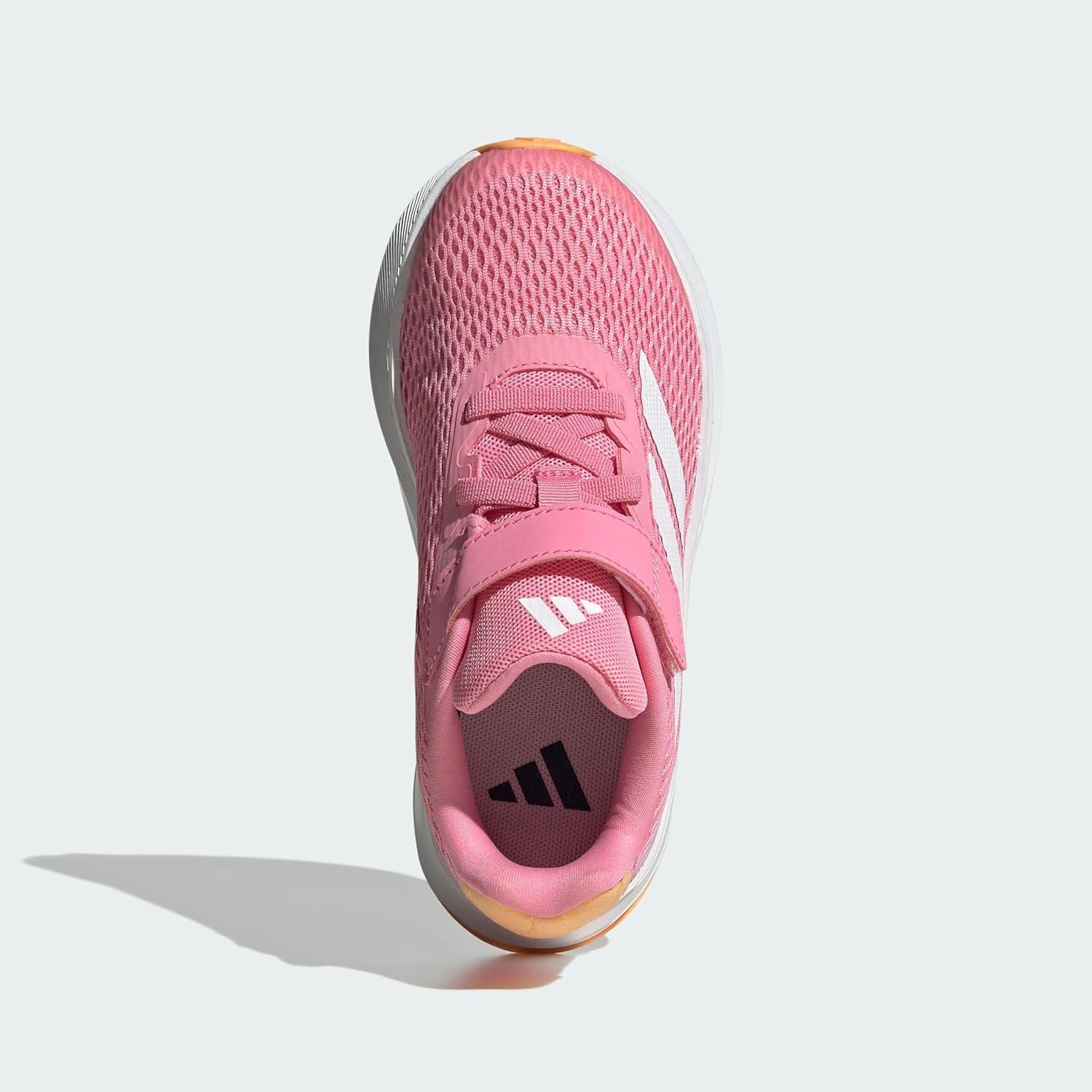 imageadidas Kids Duramo SL Elastic Lace SneakerBliss PinkWhiteHazy Orange Elastic Lace