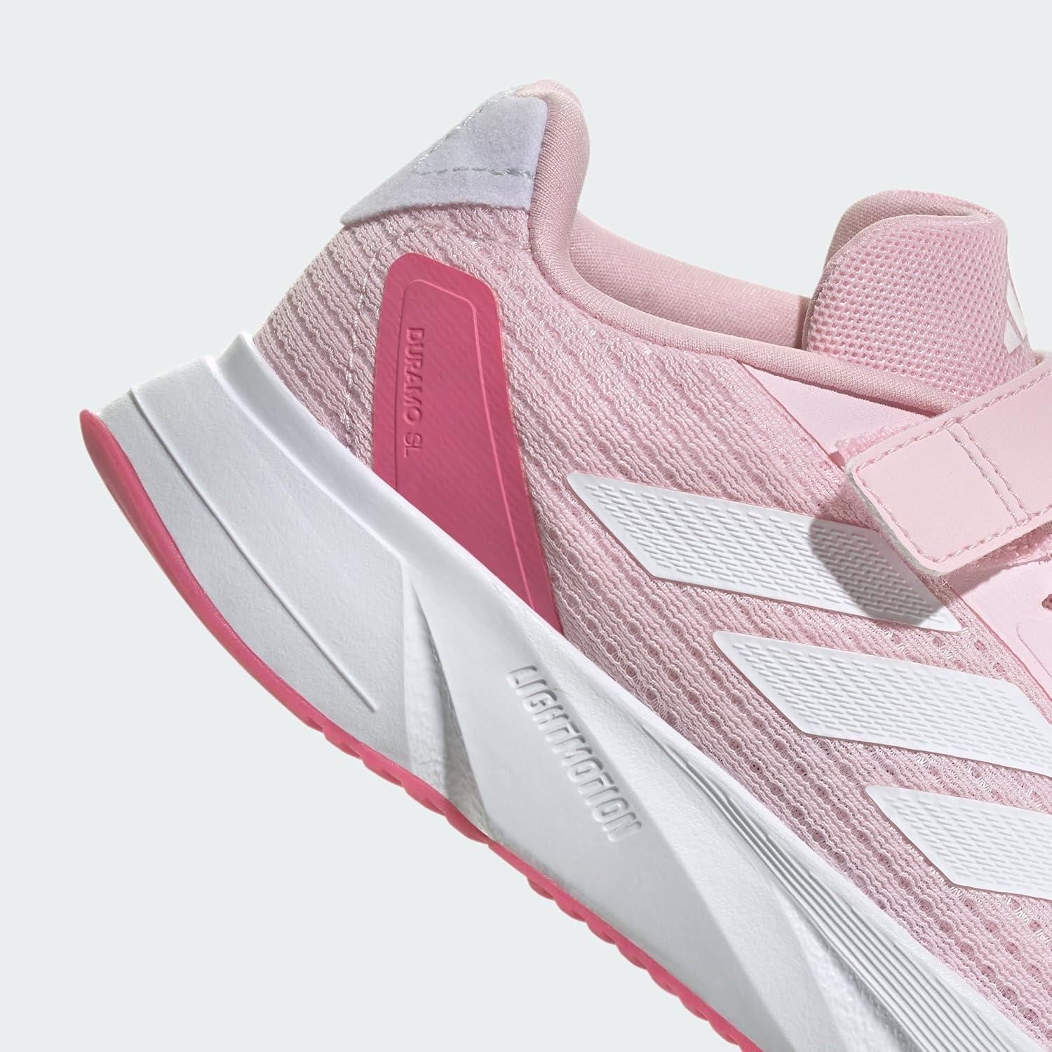 imageadidas Kids Duramo SL Elastic Lace SneakerClear PinkWhitePink Fusion