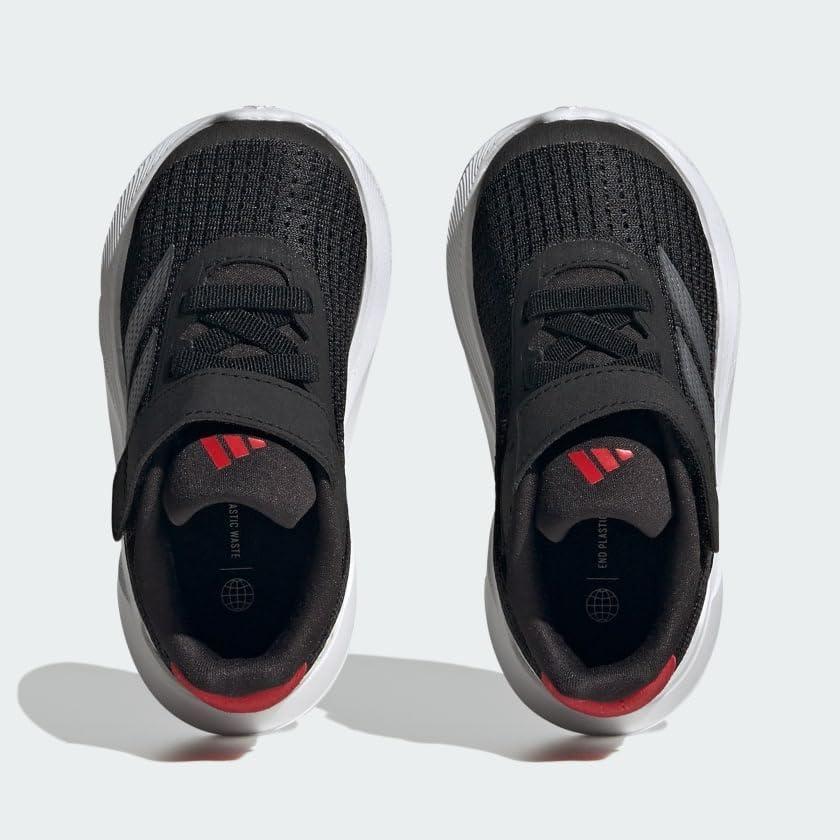 imageadidas Kids Duramo SL Elastic Lace SneakerCore BlackIron MetallicBetter Scarlet