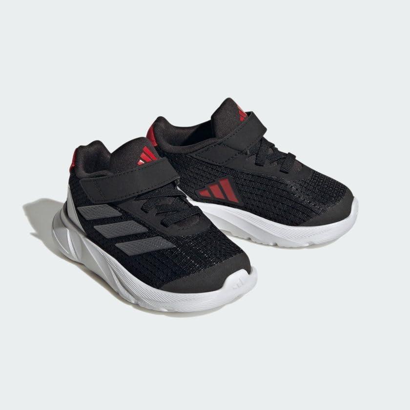 imageadidas Kids Duramo SL Elastic Lace SneakerCore BlackIron MetallicBetter Scarlet