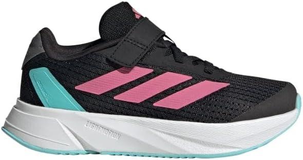 imageadidas Kids Duramo SL Elastic Lace SneakerCore BlackPink FusionWhite