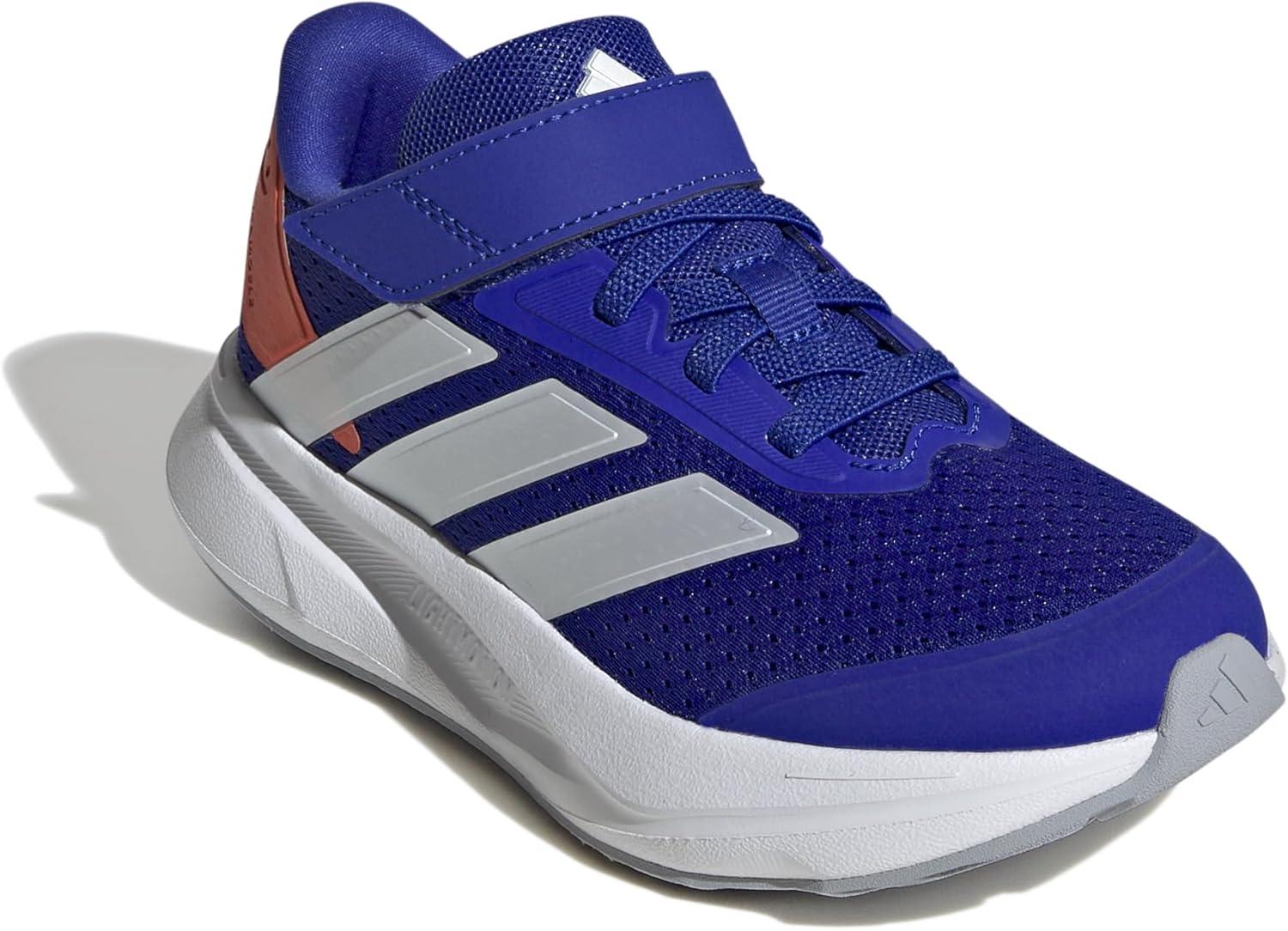 imageadidas Kids Duramo SL Elastic Lace SneakerLucid BlueZero MetallicImpact Orange