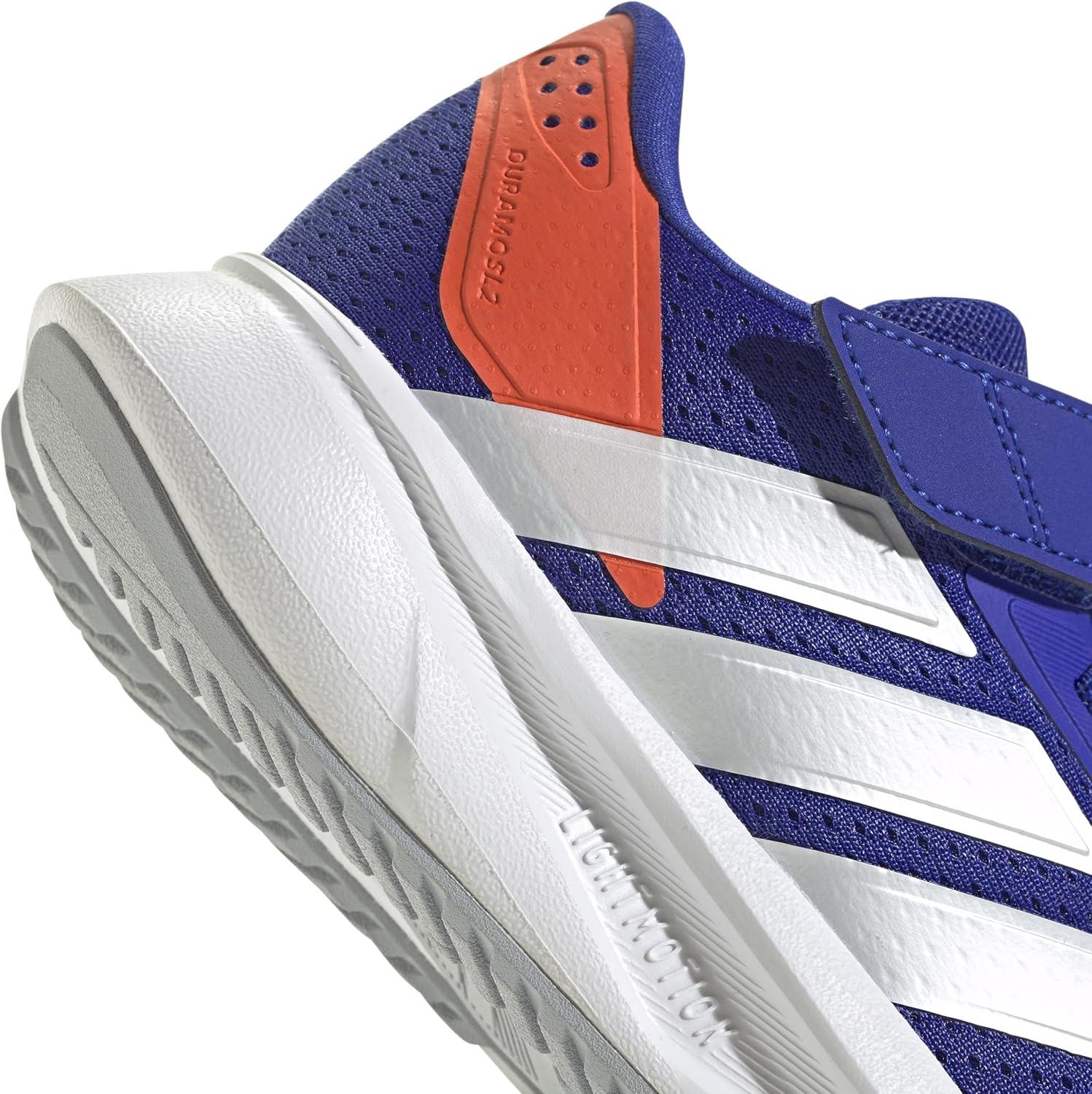 imageadidas Kids Duramo SL Elastic Lace SneakerLucid BlueZero MetallicImpact Orange