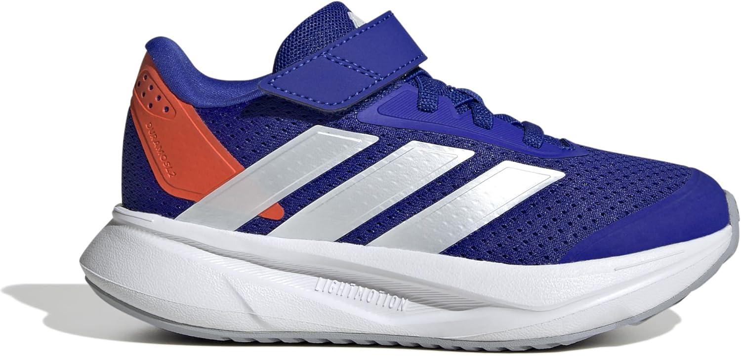 imageadidas Kids Duramo SL Elastic Lace SneakerLucid BlueZero MetallicImpact Orange