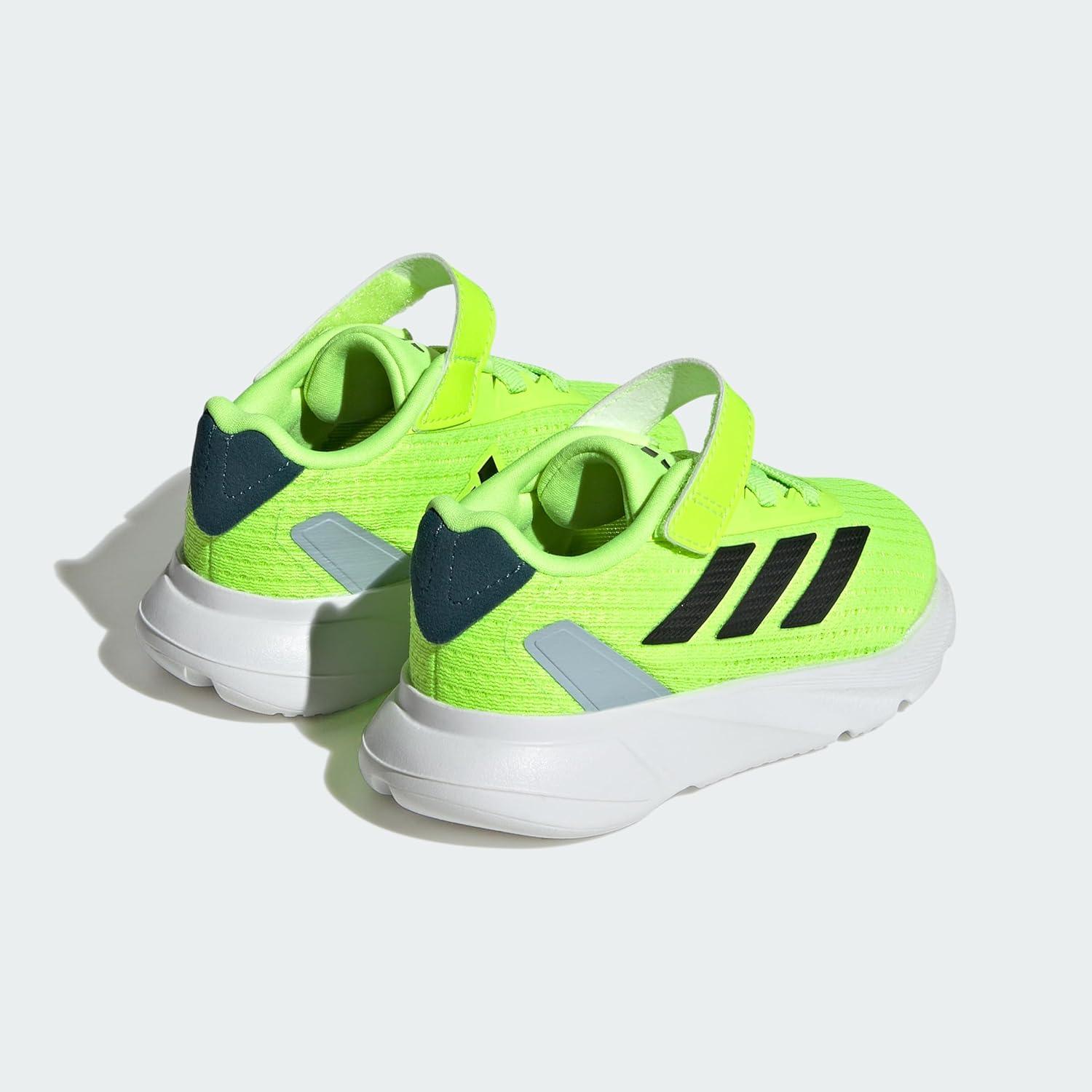 imageadidas Kids Duramo SL Elastic Lace SneakerLucid LemonCore BlackWonder Blue