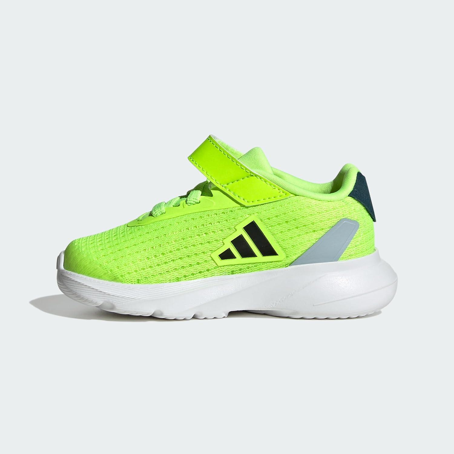 imageadidas Kids Duramo SL Elastic Lace SneakerLucid LemonCore BlackWonder Blue