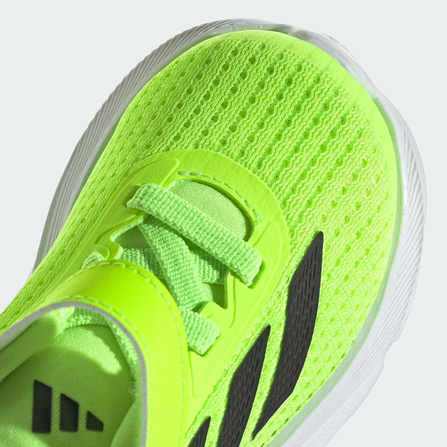 imageadidas Kids Duramo SL Elastic Lace SneakerLucid LemonCore BlackWonder Blue