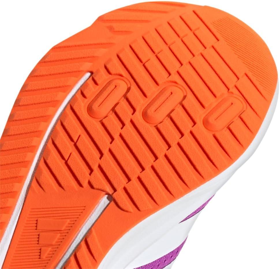 imageadidas Kids Duramo SL Elastic Lace SneakerPurple BurstWhiteImpact Orange