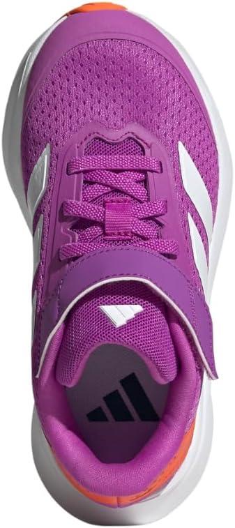 imageadidas Kids Duramo SL Elastic Lace SneakerPurple BurstWhiteImpact Orange