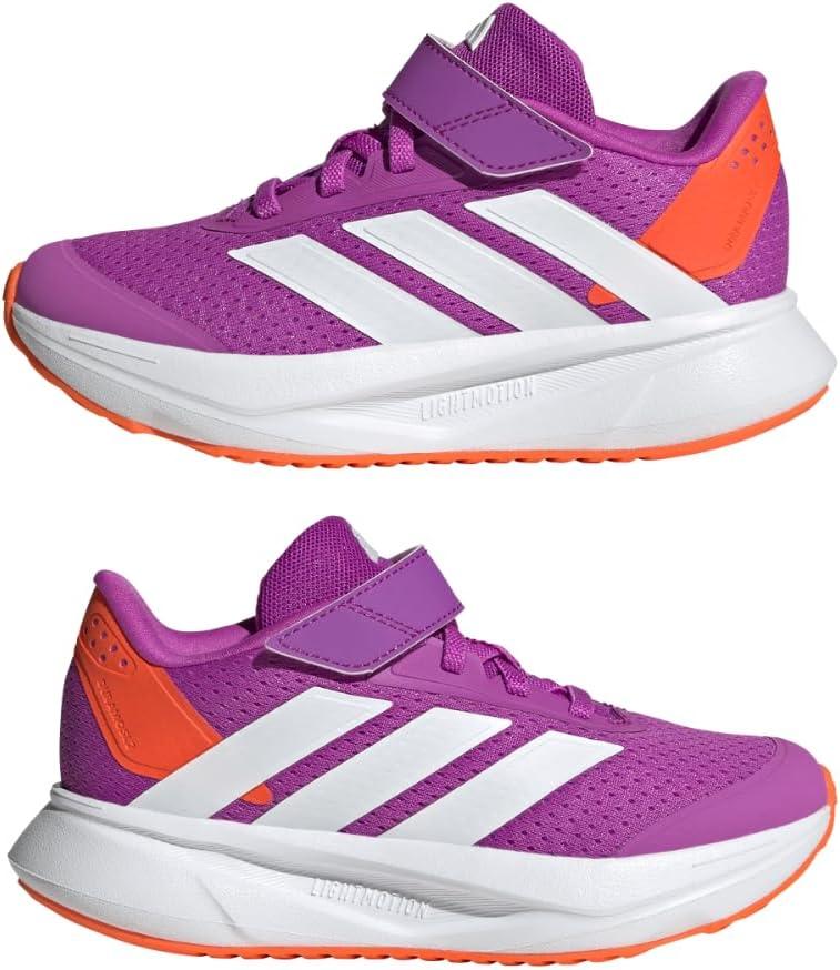 imageadidas Kids Duramo SL Elastic Lace SneakerPurple BurstWhiteImpact Orange
