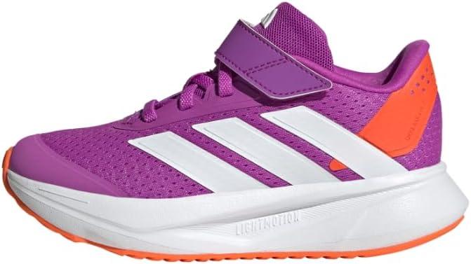 imageadidas Kids Duramo SL Elastic Lace SneakerPurple BurstWhiteImpact Orange