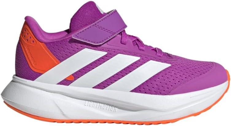 imageadidas Kids Duramo SL Elastic Lace SneakerPurple BurstWhiteImpact Orange
