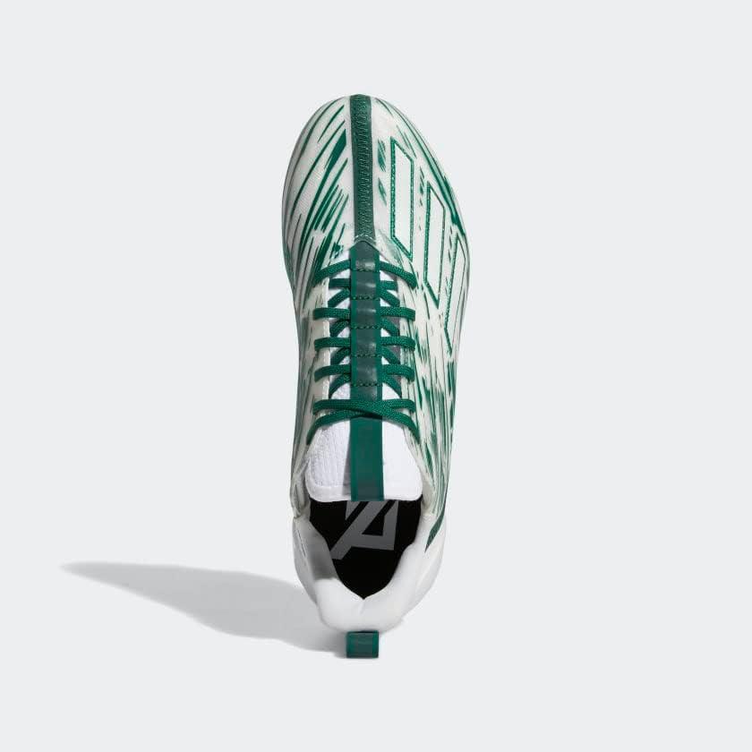 imageadidas Mens Adizero Football CleatsCloud WhiteDark GreenCloud White