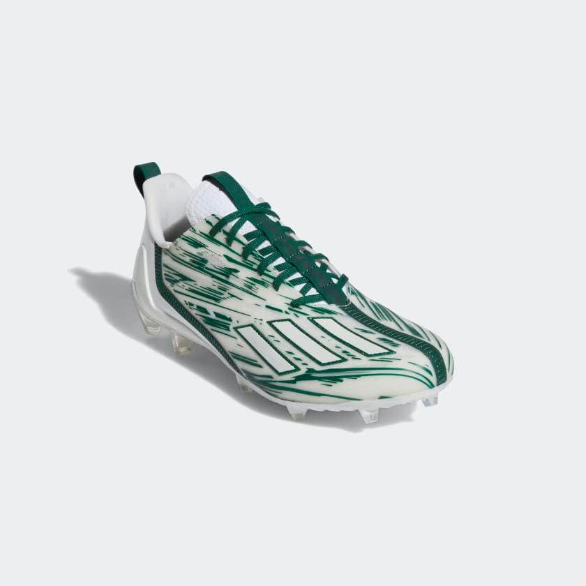 imageadidas Mens Adizero Football CleatsCloud WhiteDark GreenCloud White