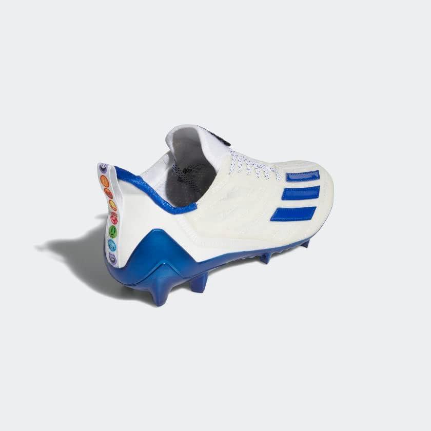 imageadidas Mens Adizero Football CleatsCloud WhiteRoyal BlueCloud White