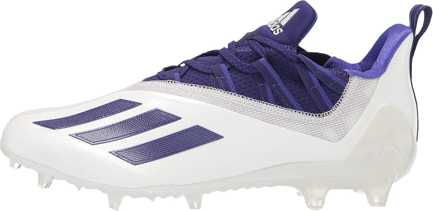 imageadidas Mens Adizero Football CleatsWhiteTeam College PurpleNight Flash