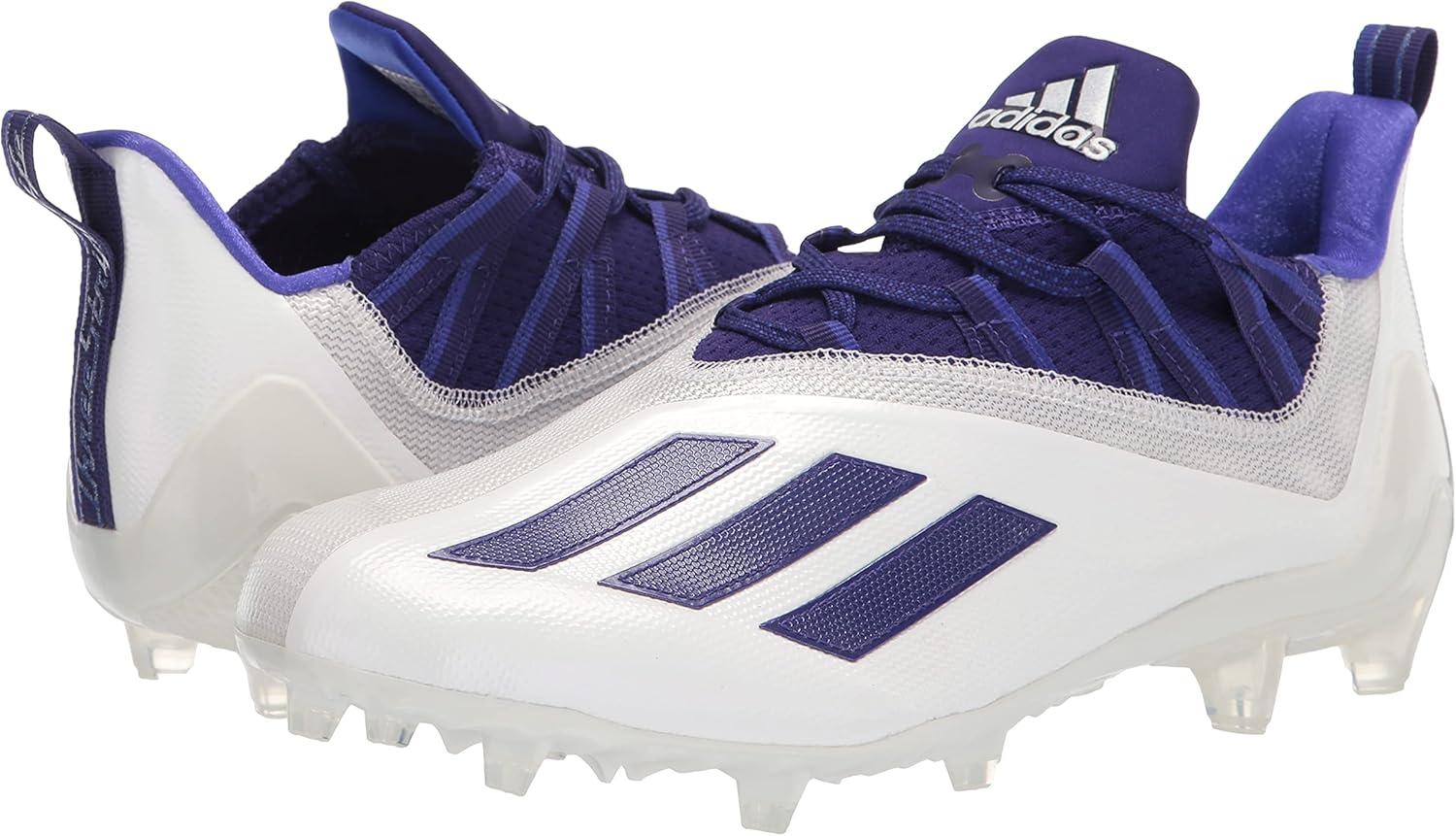 imageadidas Mens Adizero Football CleatsWhiteTeam College PurpleNight Flash