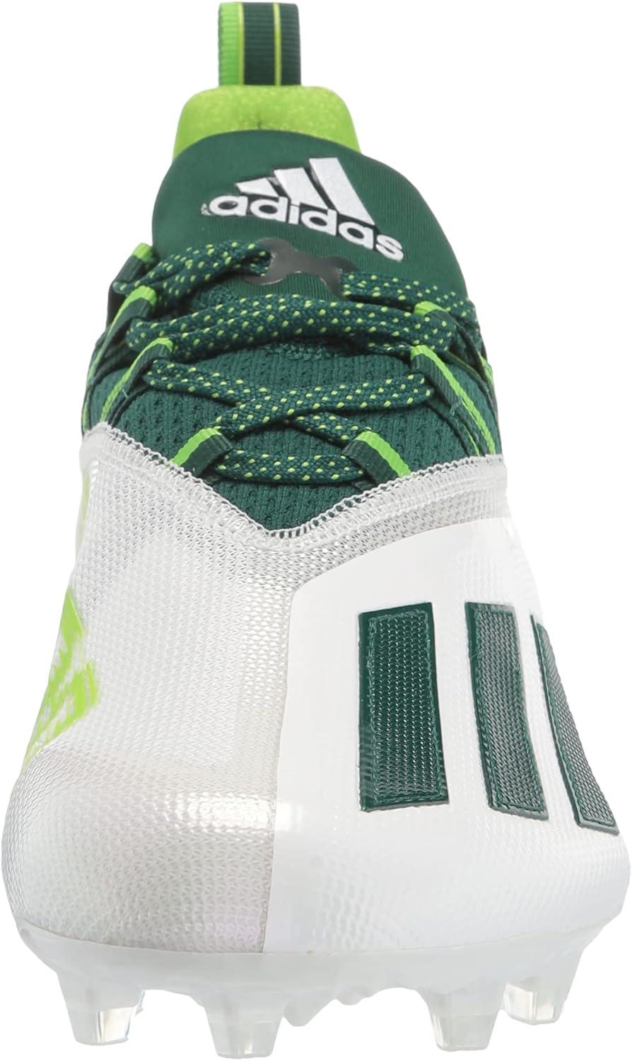 imageadidas Mens Adizero Football CleatsWhiteTeam Dark GreenTeam Semi Sol Green