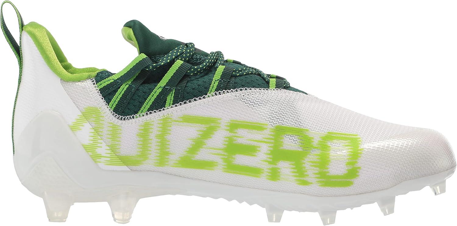imageadidas Mens Adizero Football CleatsWhiteTeam Dark GreenTeam Semi Sol Green