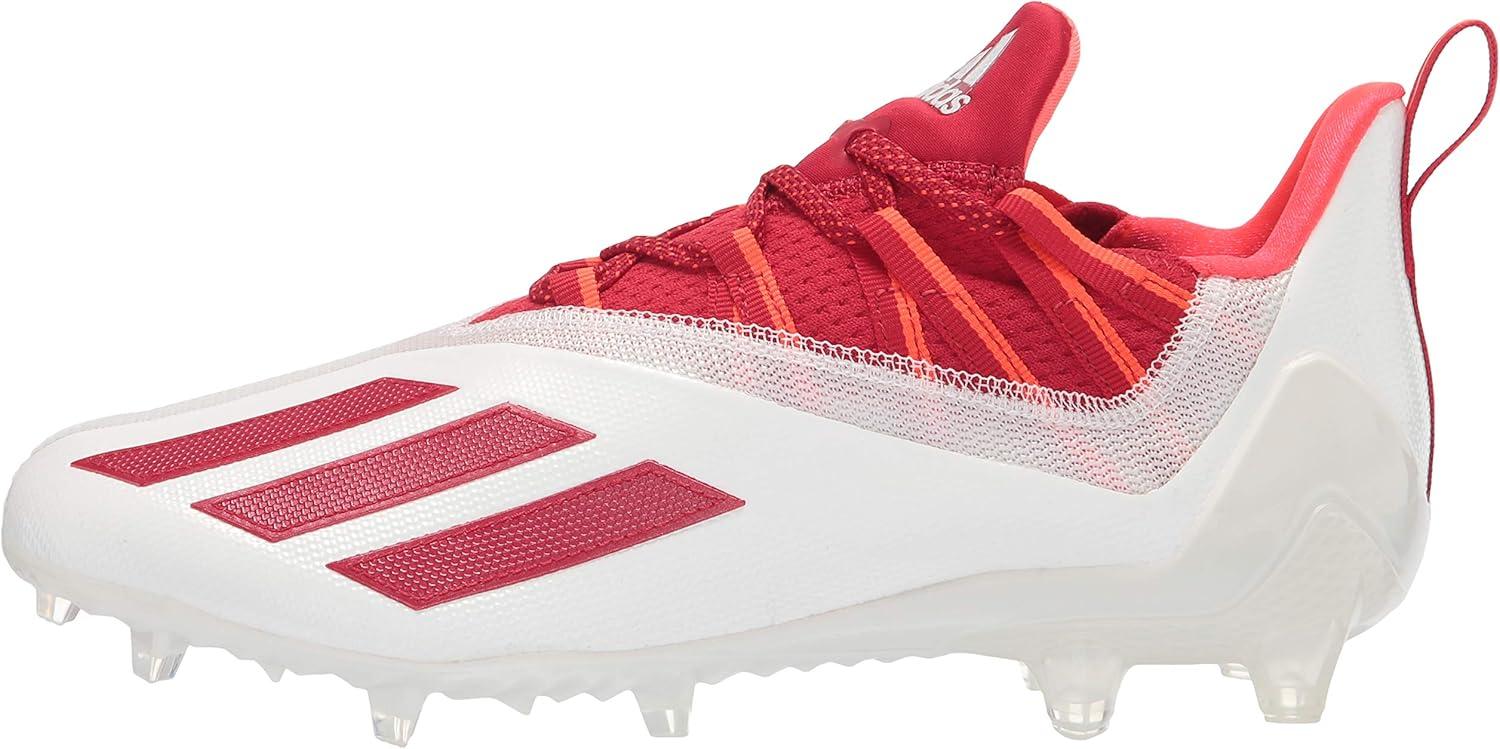 imageadidas Mens Adizero Football CleatsWhiteTeam Power RedSolar Red
