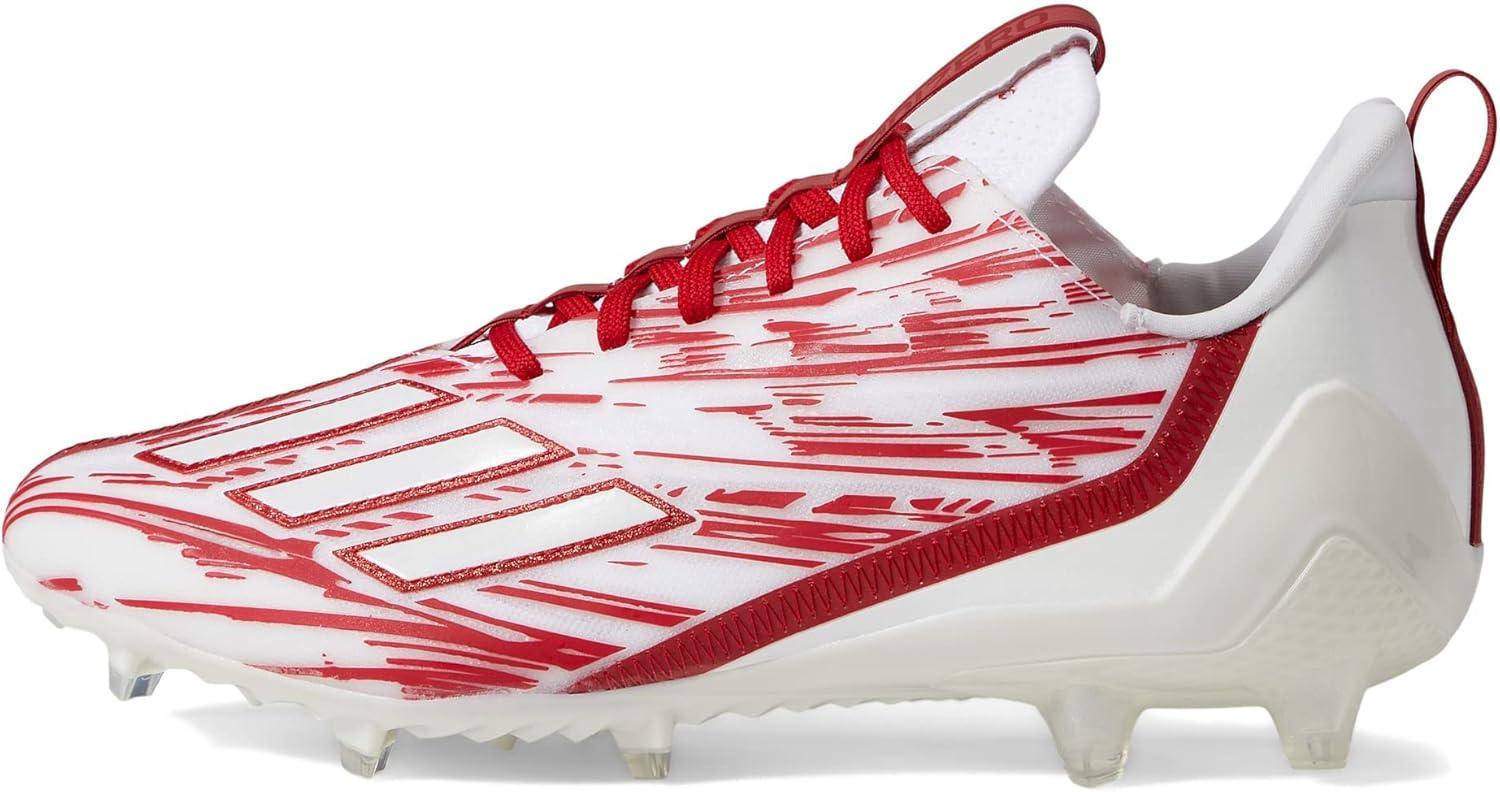 imageadidas Mens Adizero Football CleatsWhiteTeam Power RedWhite