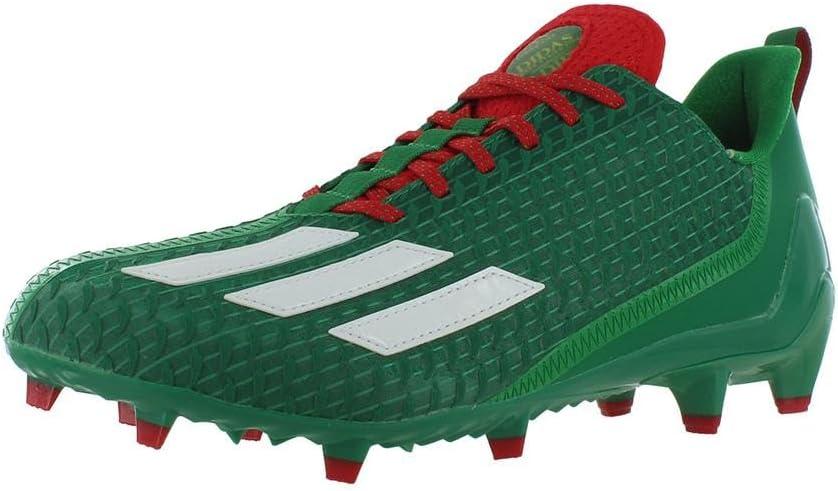 imageadidas Mens Adizero Scorch Football ShoeTeam GreenCloud WhiteVivid Red