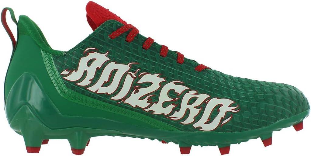 imageadidas Mens Adizero Scorch Football ShoeTeam GreenCloud WhiteVivid Red