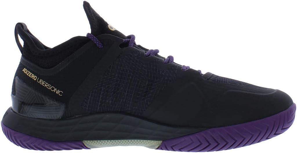 imageadidas Mens Adizero Ubersonic 4 Tennis ShoeCore BlackGold MetallicCarbon