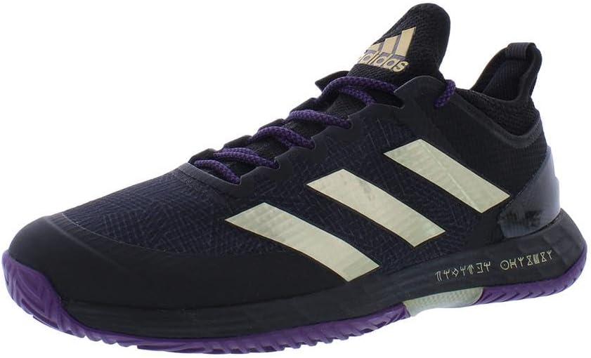 imageadidas Mens Adizero Ubersonic 4 Tennis ShoeCore BlackGold MetallicCarbon
