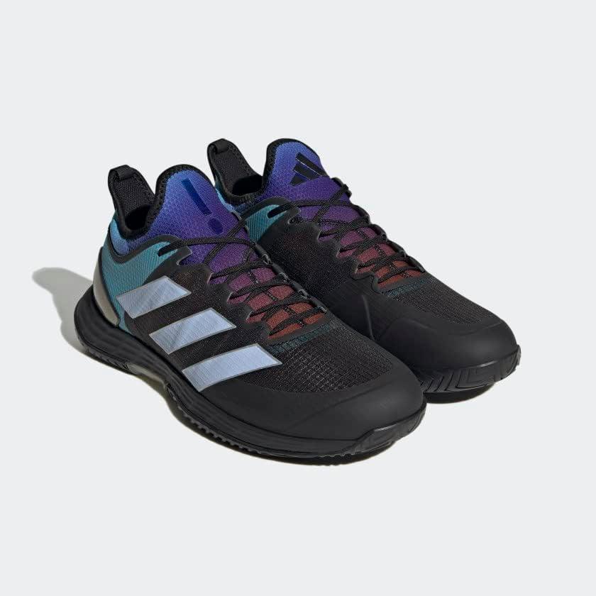 imageadidas Mens Adizero Ubersonic 4 Tennis ShoeGrey SixBlue DawnCore Black