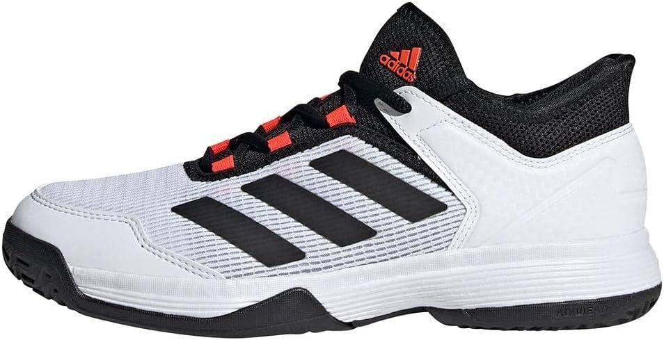 imageadidas Mens Adizero Ubersonic 4 Tennis ShoeWhiteBlackSolar Red