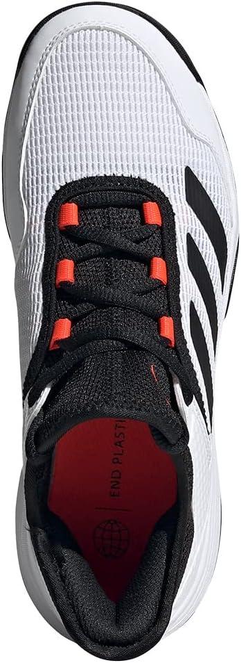 imageadidas Mens Adizero Ubersonic 4 Tennis ShoeWhiteBlackSolar Red