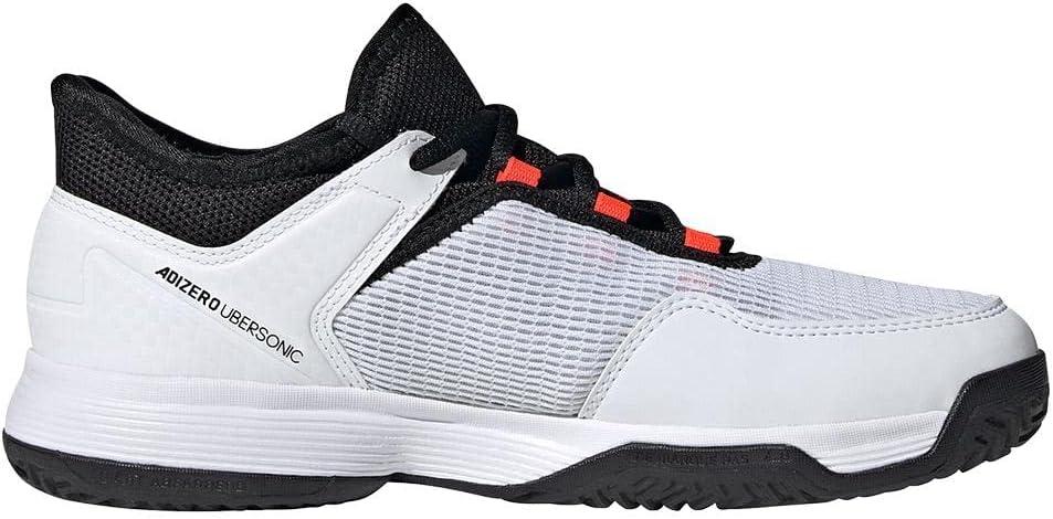 imageadidas Mens Adizero Ubersonic 4 Tennis ShoeWhiteBlackSolar Red