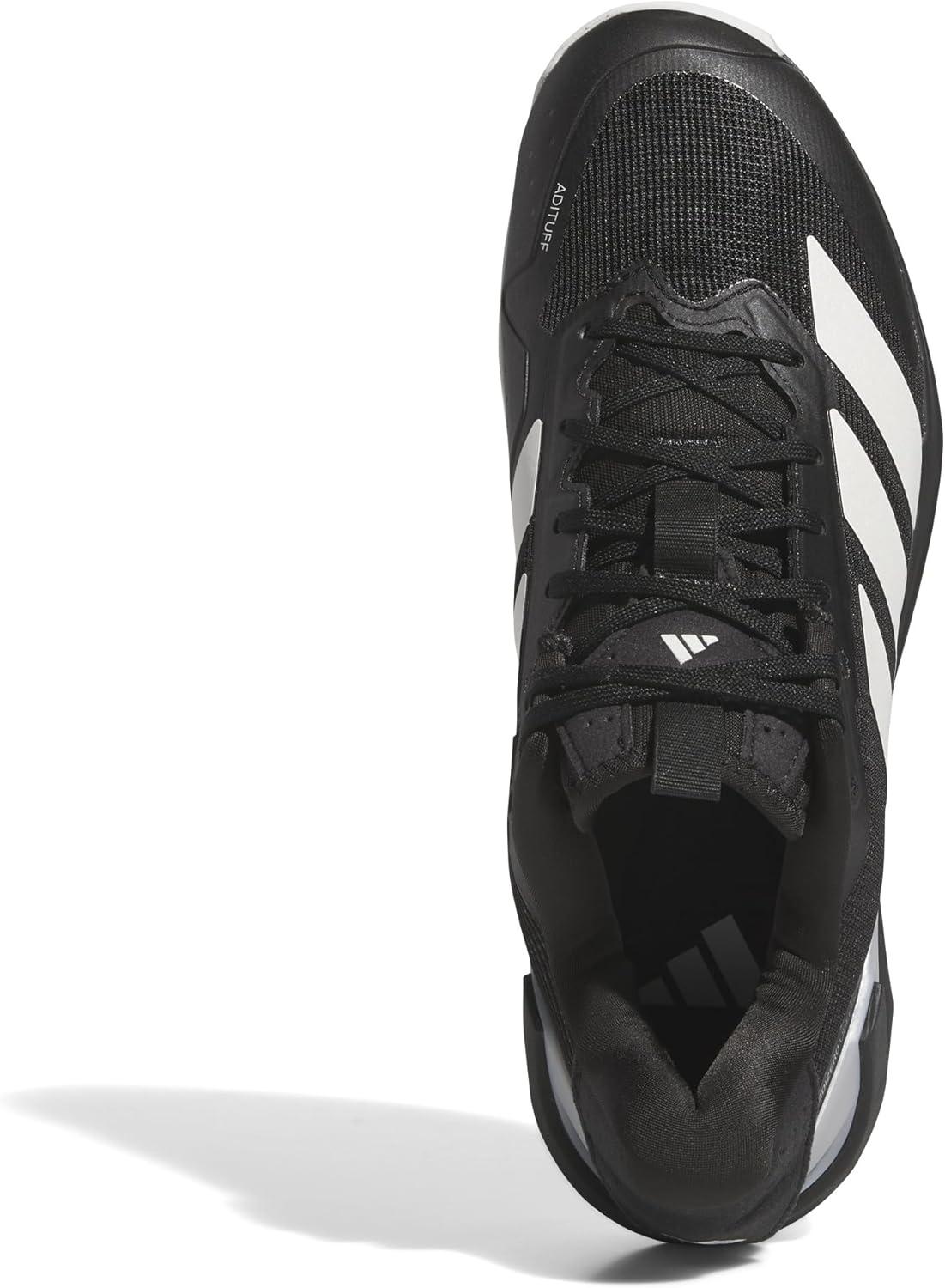 imageadidas Mens Adizero Ubersonic 5 TennisBlackZero MetallicSilver Metallic