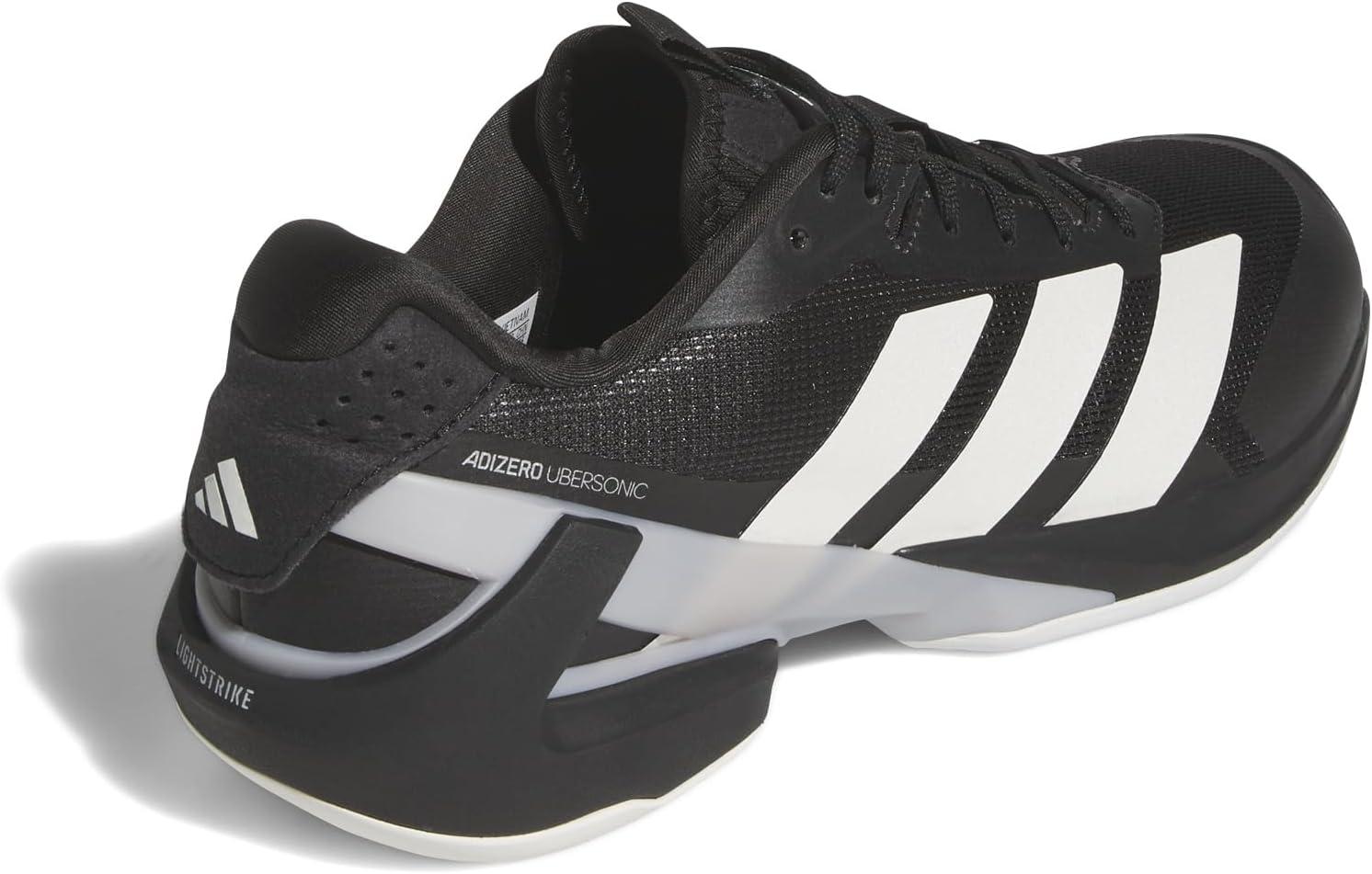 imageadidas Mens Adizero Ubersonic 5 TennisBlackZero MetallicSilver Metallic