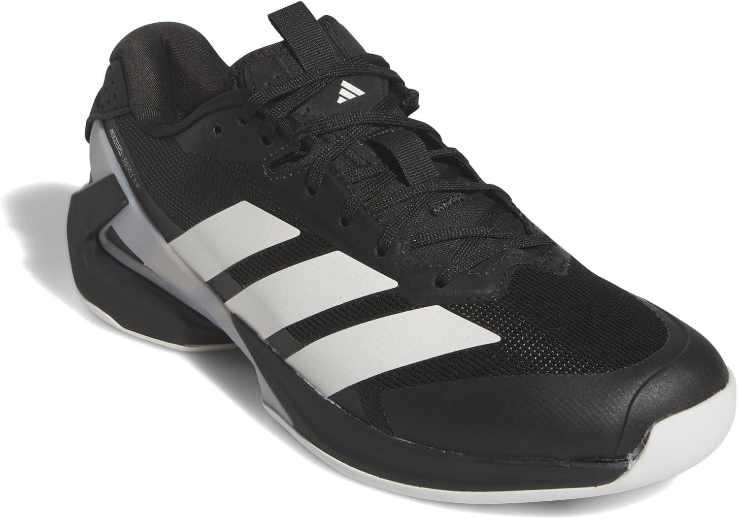 imageadidas Mens Adizero Ubersonic 5 TennisBlackZero MetallicSilver Metallic