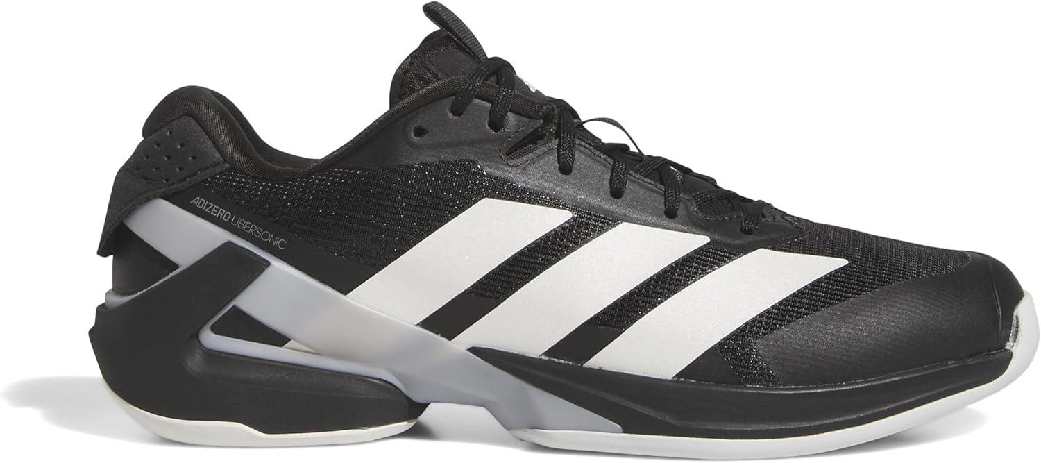 imageadidas Mens Adizero Ubersonic 5 TennisBlackZero MetallicSilver Metallic