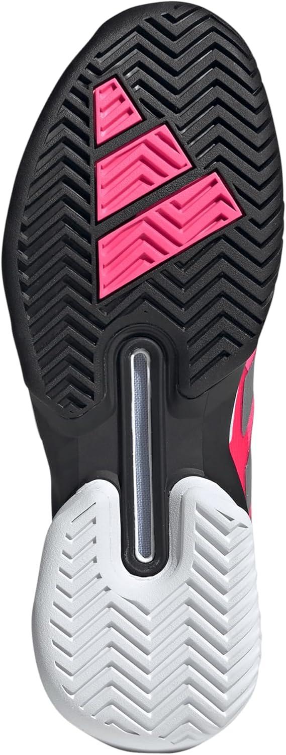 imageadidas Mens Adizero Ubersonic 5 TennisLucid PinkSilver MetallicBlack
