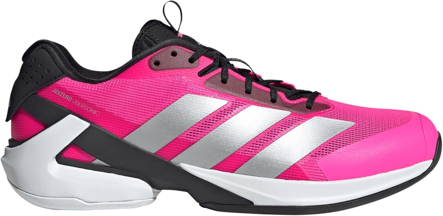 imageadidas Mens Adizero Ubersonic 5 TennisLucid PinkSilver MetallicBlack