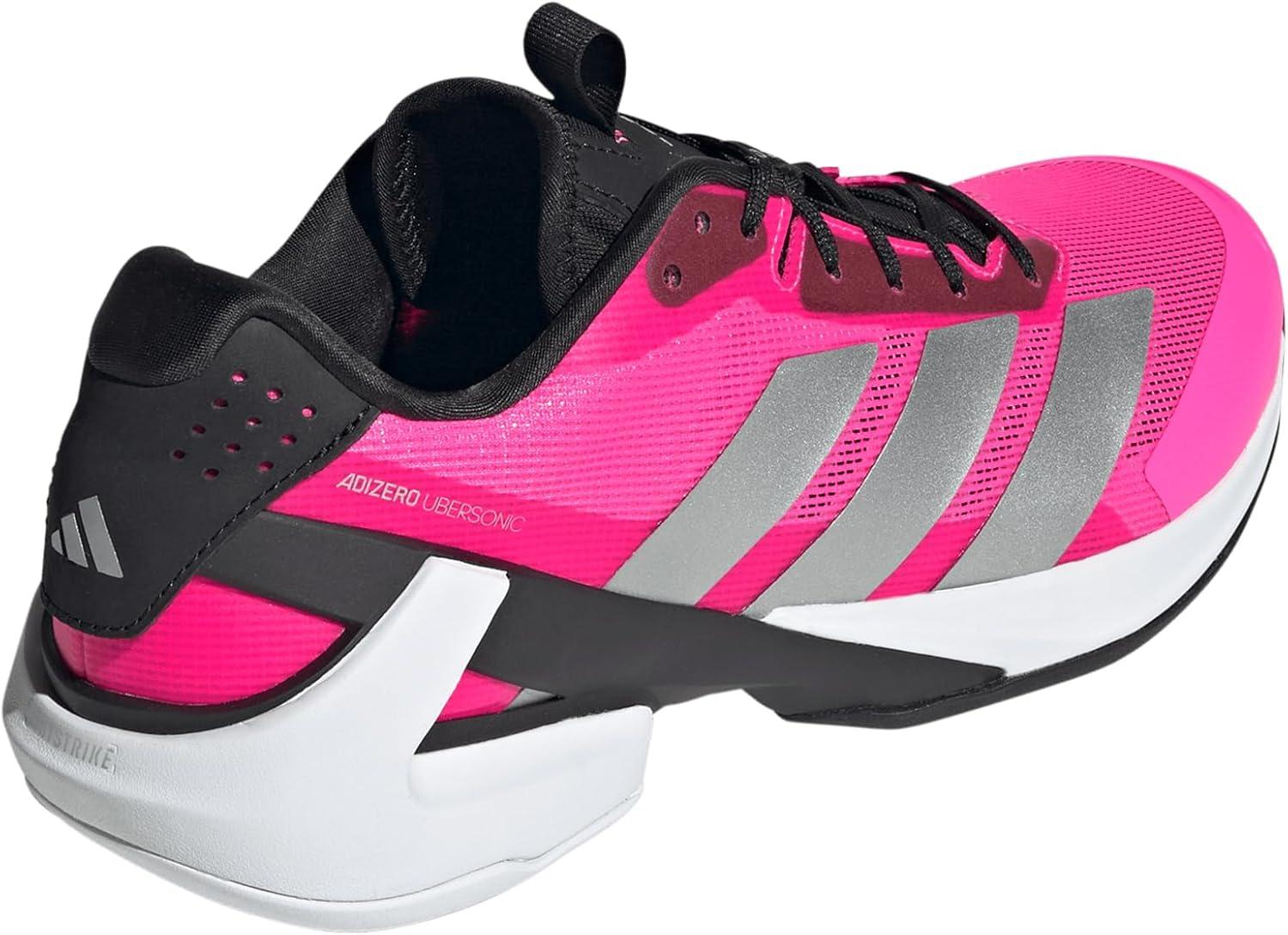 imageadidas Mens Adizero Ubersonic 5 TennisLucid PinkSilver MetallicBlack