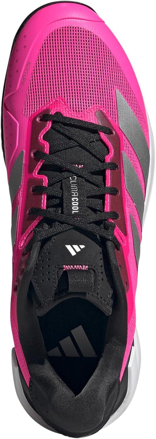 imageadidas Mens Adizero Ubersonic 5 TennisLucid PinkSilver MetallicBlack