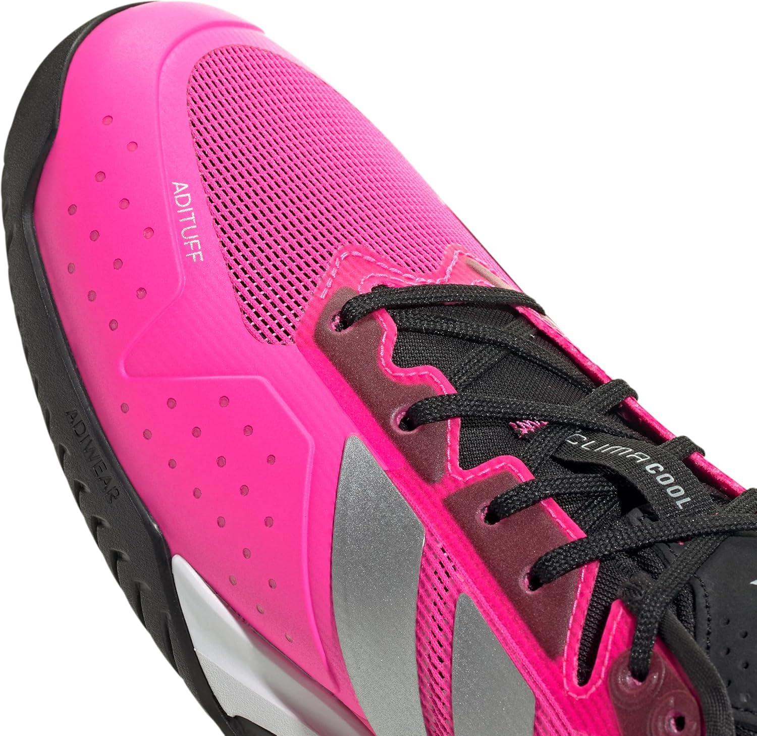 imageadidas Mens Adizero Ubersonic 5 TennisLucid PinkSilver MetallicBlack