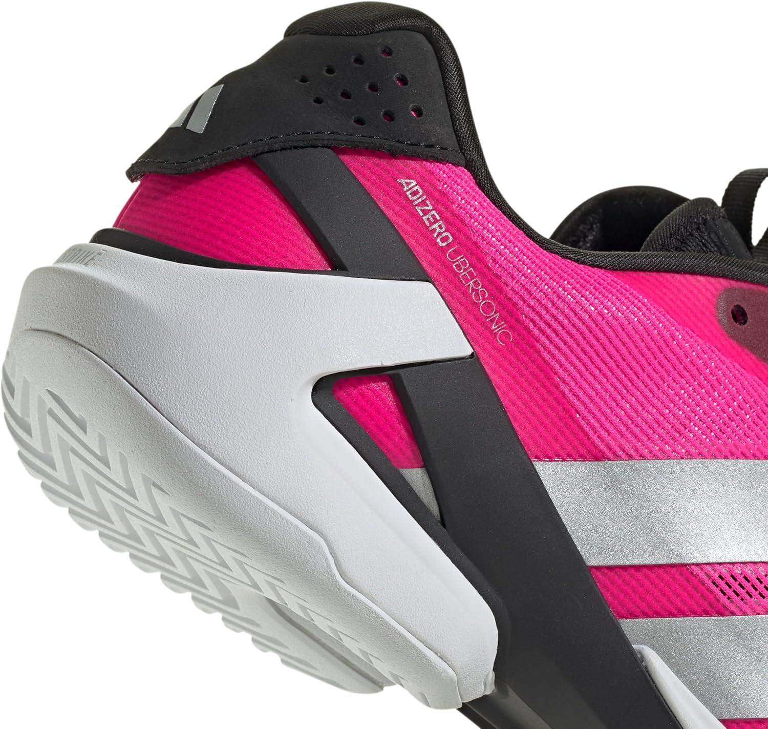 imageadidas Mens Adizero Ubersonic 5 TennisLucid PinkSilver MetallicBlack