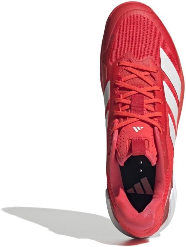 imageadidas Mens Adizero Ubersonic 5 TennisLucid RedZero MetallicAurora Ruby