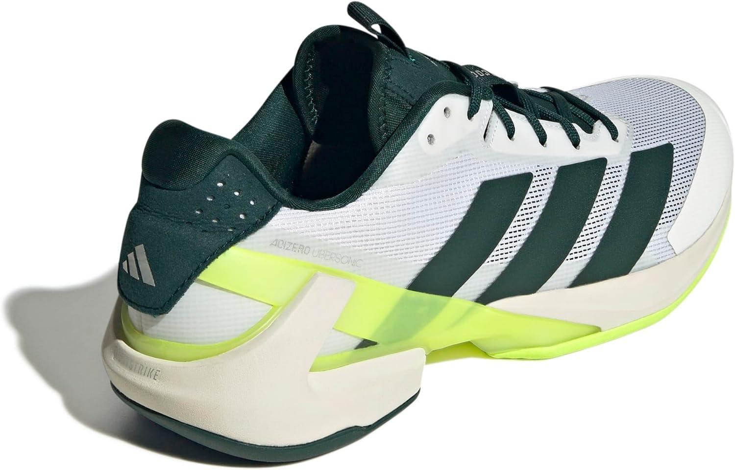imageadidas Mens Adizero Ubersonic 5 TennisWhiteAurora IvyLucid Lemon