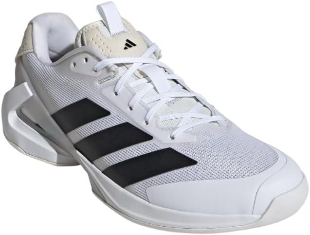imageadidas Mens Adizero Ubersonic 5 TennisWhiteBlackSilver Metallic
