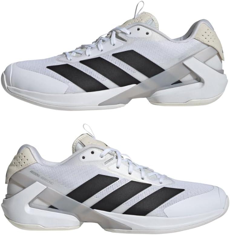 imageadidas Mens Adizero Ubersonic 5 TennisWhiteBlackSilver Metallic