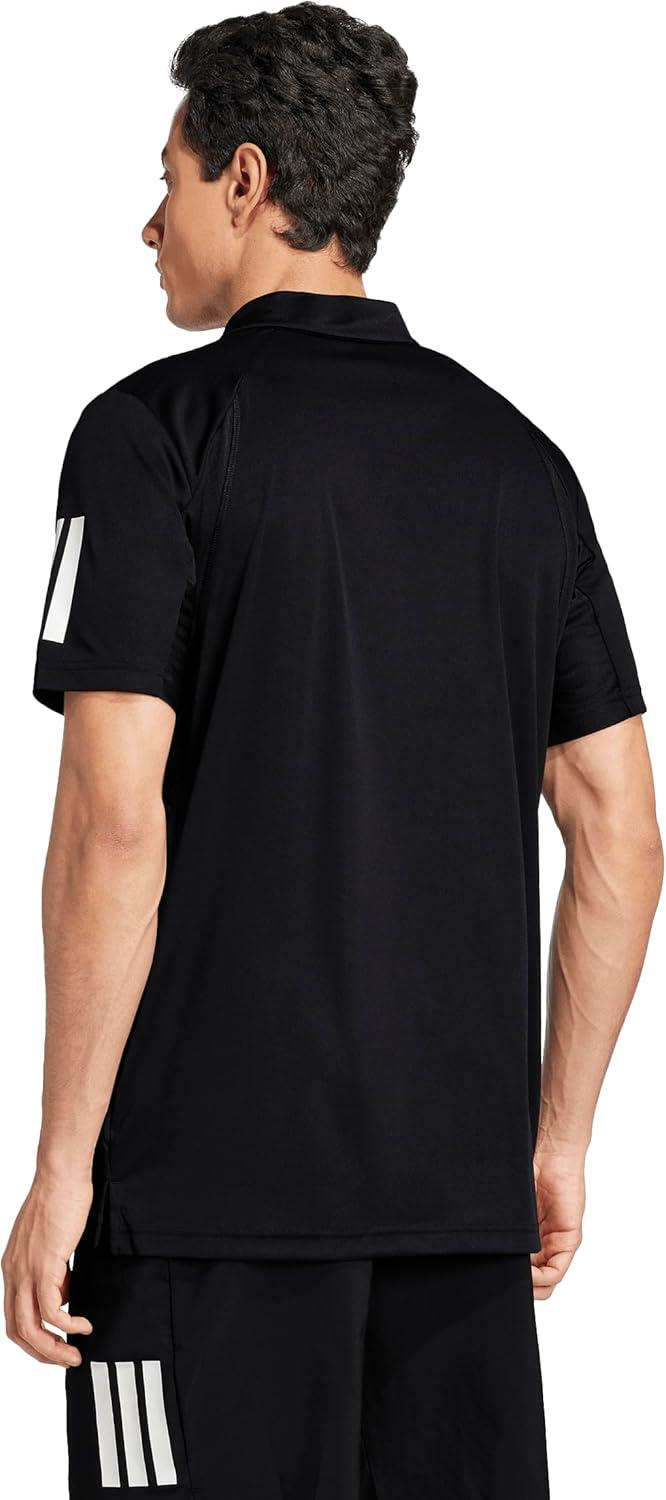 imageadidas Mens Club Tennis Climacool 3Stripes Polo ShirtBlack