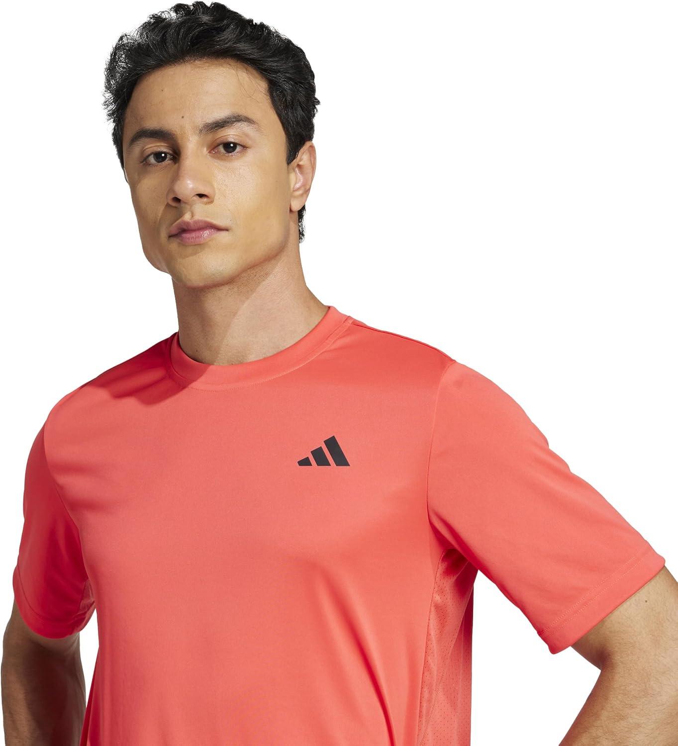 imageadidas Mens Club Tennis Climacool TShirtSemi Lucid Red
